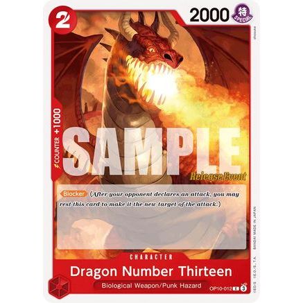 Dragon Number Thirteen (OP10-012) - Royal Blood Release Event Cards