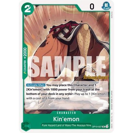 Kin'emon (027) (OP10-027) - Royal Blood Release Event Cards