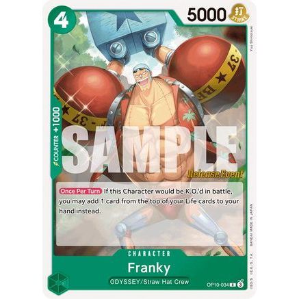 Franky (034) (OP10-034) - Royal Blood Release Event Cards