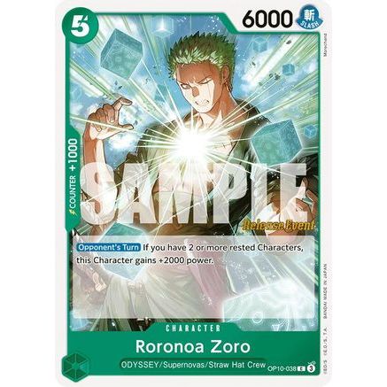 Roronoa Zoro (038) (OP10-038) - Royal Blood Release Event Cards