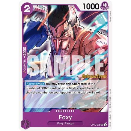 Foxy (OP10-075) - Royal Blood Release Event Cards
