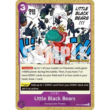 Little Black Bears (OP10-080) - Royal Blood Release Event Cards
