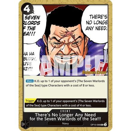 There's No Longer Any Need for the Seven Warlords of the Sea!!! (OP10-096) - Royal Blood Release Event Cards