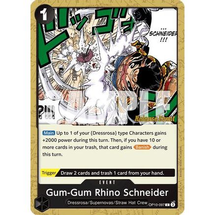 Gum-Gum Rhino Schneider (OP10-097) - Royal Blood Release Event Cards