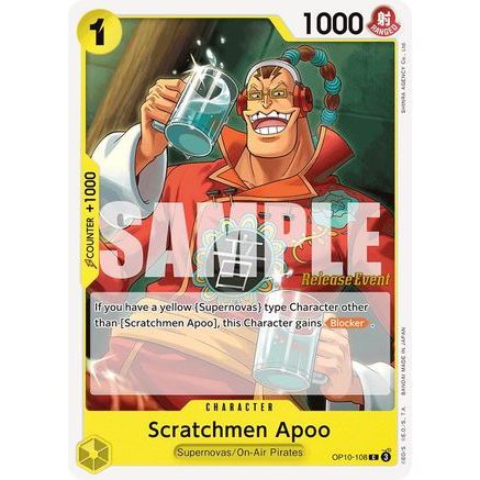 Scratchmen Apoo (OP10-108) - Royal Blood Release Event Cards