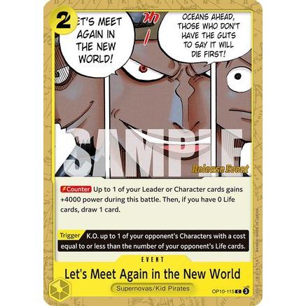 Let's Meet Again in the New World (OP10-115) - Royal Blood Release Event Cards