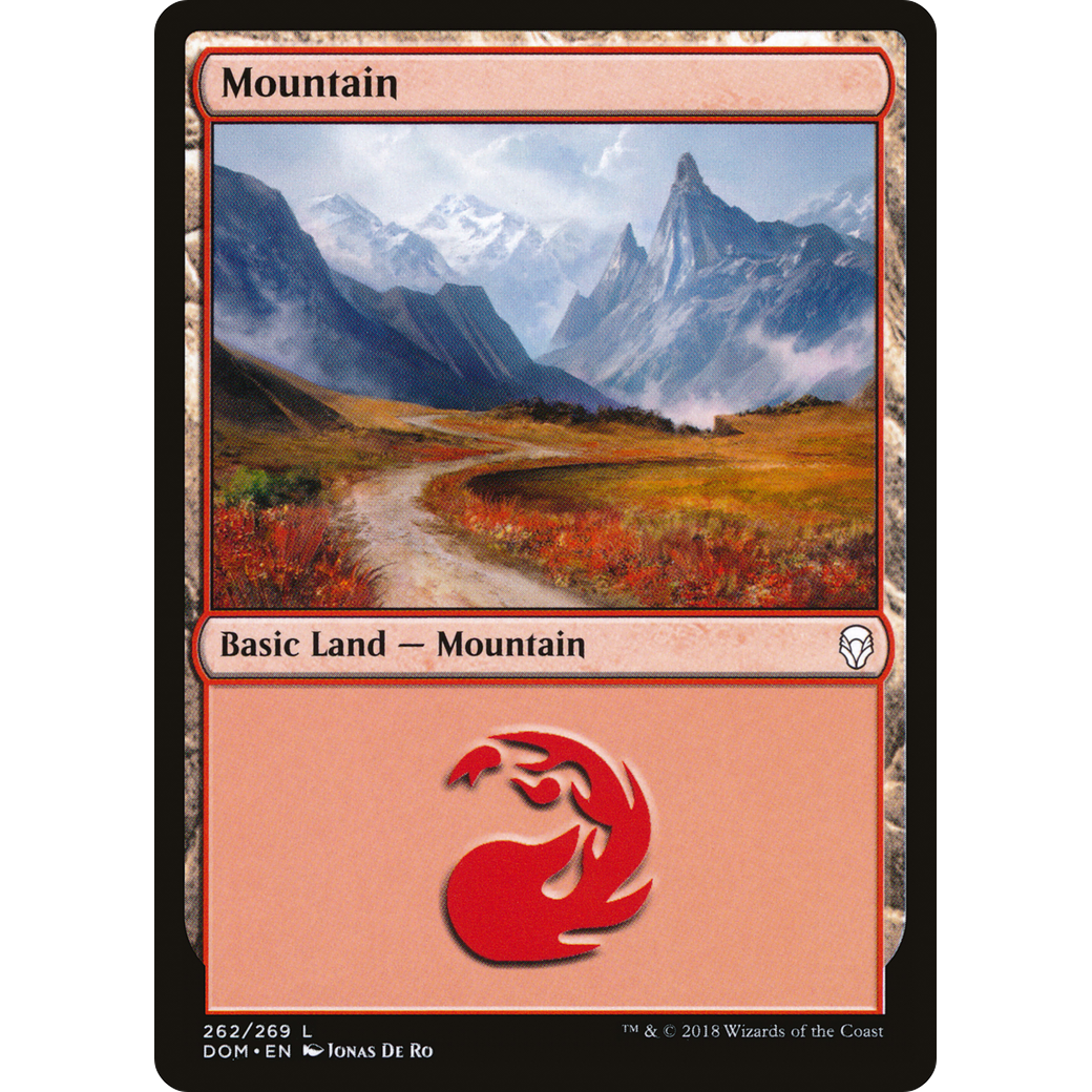 Mountain (262) (DOM-262) - Dominaria Foil