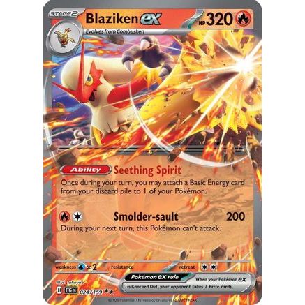 all blaziken pokemon cards Pokemon Trading Card Game Journey Together Double Rare Blaziken ex #24
