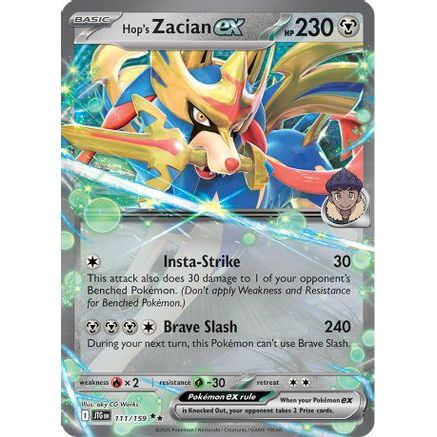 Hop's Zacian ex - 111/159 111 - SV09 Journey Together Holofoil