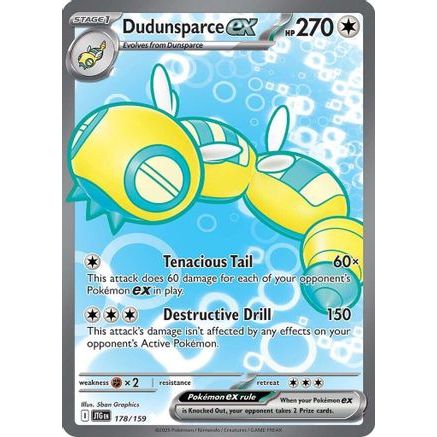 Dudunsparce ex - 178/159 178 - SV09 Journey Together Holofoil