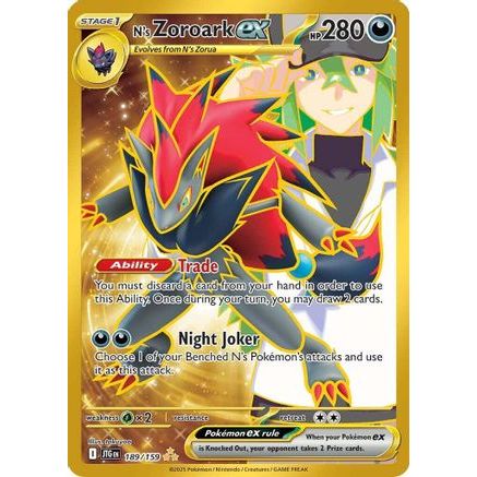 N's Zoroark ex - 189/159 189 - SV09 Journey Together Holofoil