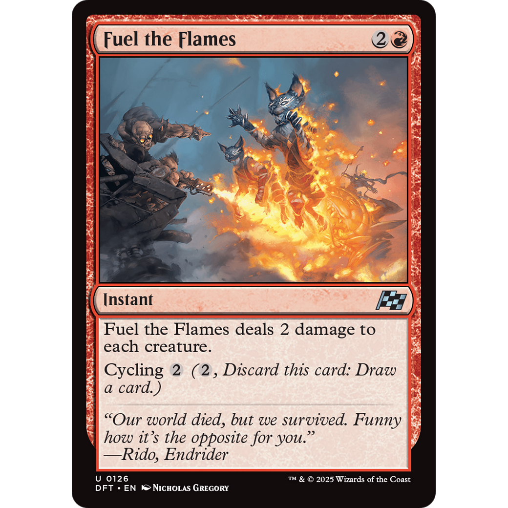 Fuel the Flames (DFT-126) - Aetherdrift Foil