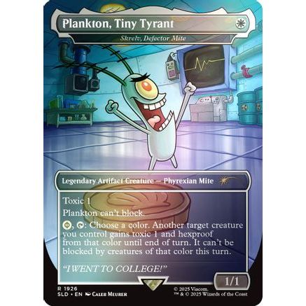 Plankton, Tiny Tyrant - Skrelv, Defector Mite (Rainbow Foil) (SLD-1926) - Secret Lair Drop Series Foil