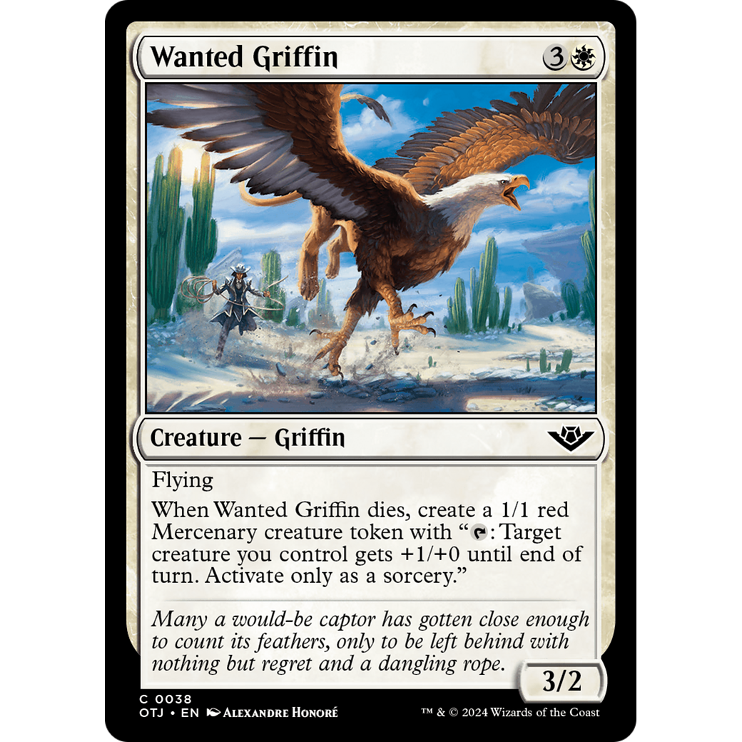 Wanted Griffin (OTJ-038) - Outlaws of Thunder Junction