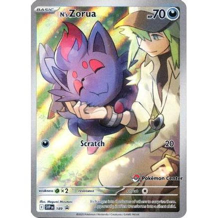 N's Zorua - 189 (Pokemon Center Exclusive) 189 - SV Scarlet & Violet Promo Cards Holofoil