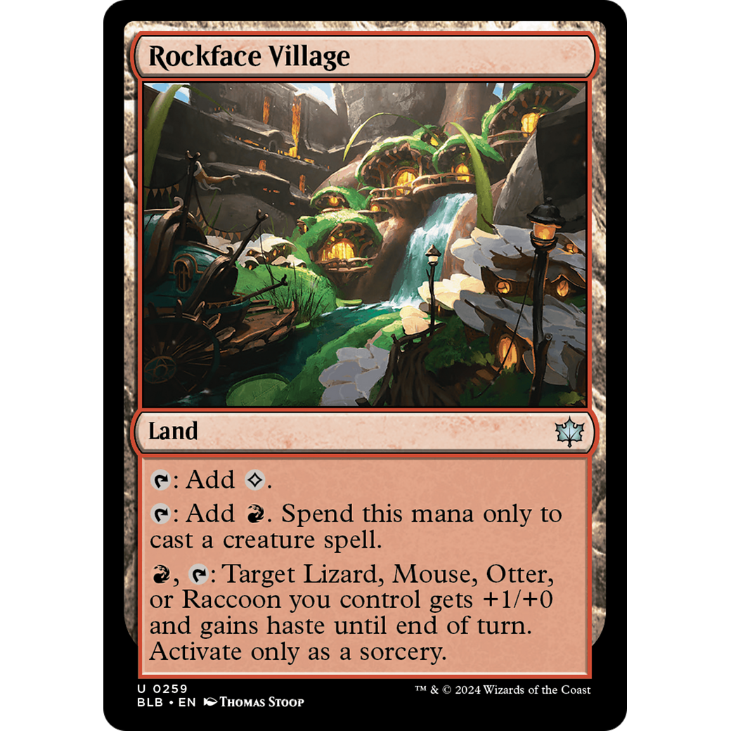 Rockface Village (BLB-259) - Bloomburrow Foil