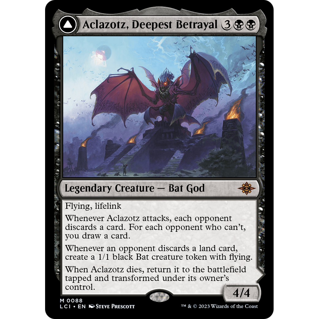 Aclazotz, Deepest Betrayal // Temple of the Dead (LCI-088) - The Lost Caverns of Ixalan