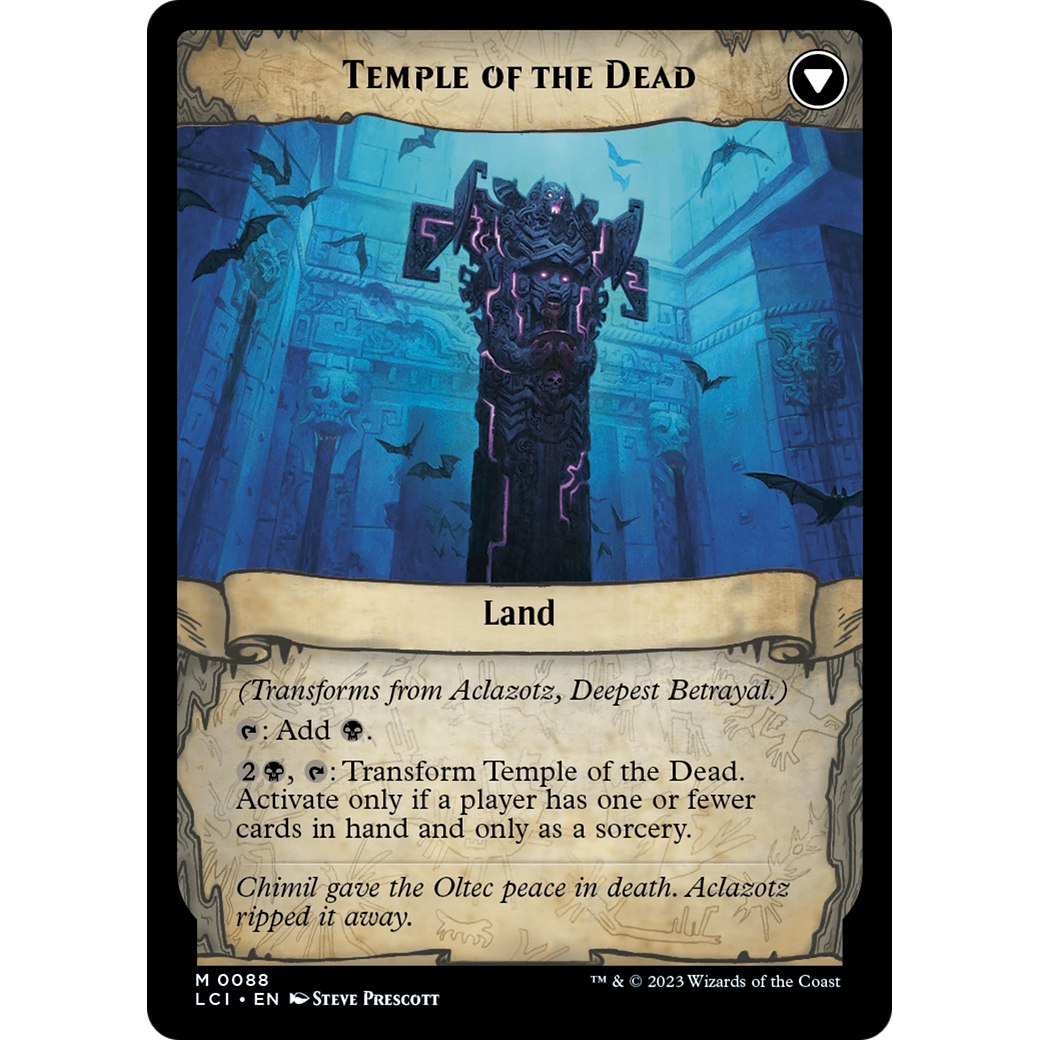 Aclazotz, Deepest Betrayal // Temple of the Dead (LCI-088) - The Lost Caverns of Ixalan