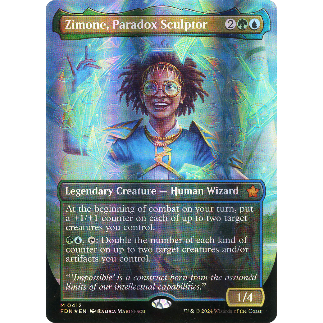 Zimone, Paradox Sculptor (FDN-412) - Foundations (Borderless) Foil