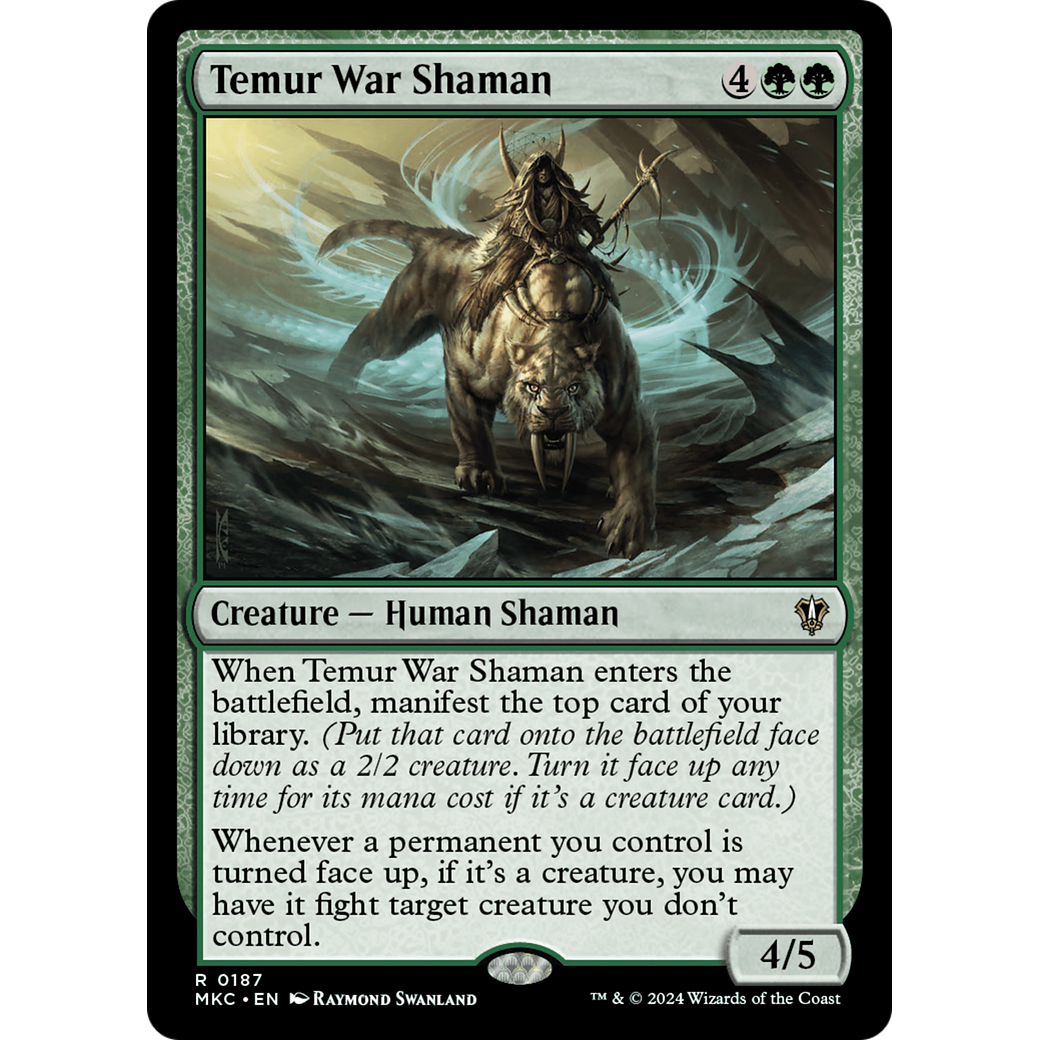 Temur War Shaman (MKC-187) - Murders at Karlov Manor Commander