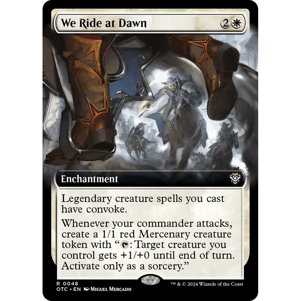 We Ride at Dawn (OTC-048) - Outlaws of Thunder Junction Commander: (Extended Art)
