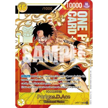 Portgas.D.Ace (Serial Numbered) (OP07-119) - One Piece Promotion Cards Foil
