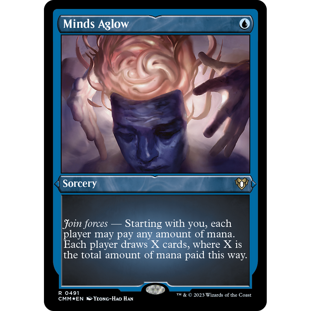 Minds Aglow (CMM-491) - Commander Masters Etched Foil