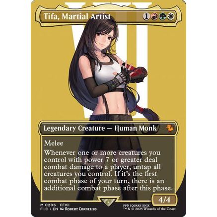 Tifa, Martial Artist (Borderless) (FIC-206) - Commander: FINAL FANTASY Foil