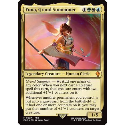 Yuna, Grand Summoner (Surge Foil) (FIC-227) - Commander: FINAL FANTASY Foil