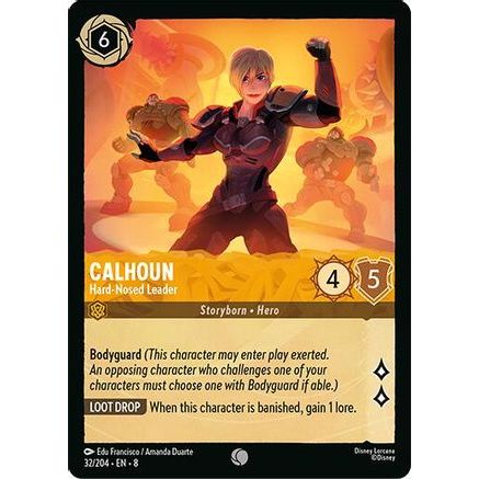 Calhoun - Hard-Nosed Leader (32/204) - Reign of Jafar Cold Foil