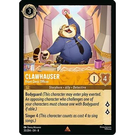 Clawhauser - Front Desk Officer (35/204) - Reign of Jafar Cold Foil