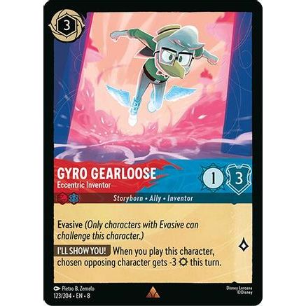 Gyro Gearloose - Eccentric Inventor (123/204) - Reign of Jafar Cold Foil
