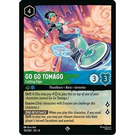 Go Go Tomago - Cutting Edge (107/204) - Reign of Jafar Cold Foil