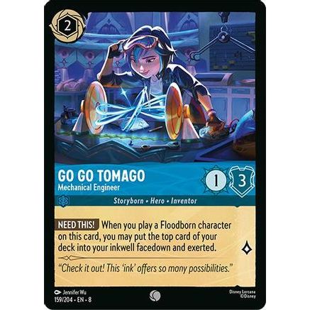 Go Go Tomago - Mechanical Engineer (159/204) - Reign of Jafar Cold Foil