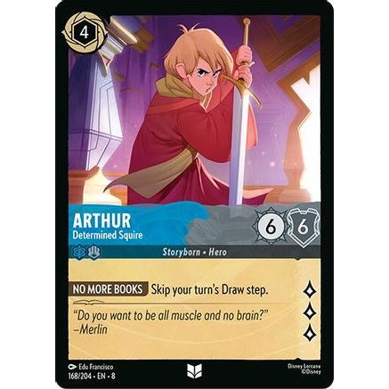 Arthur - Determined Squire (168/204) - Reign of Jafar Cold Foil