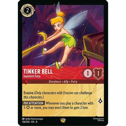 Tinkerbell - Insistent Fairy (136/204) - Reign of Jafar Cold Foil