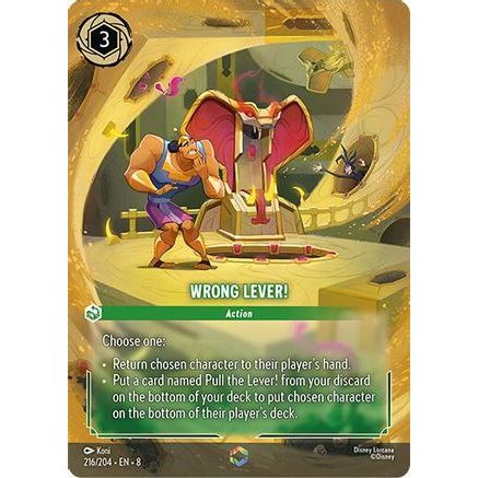 Wrong Lever! (Enchanted) (216/204) - Reign of Jafar Holofoil