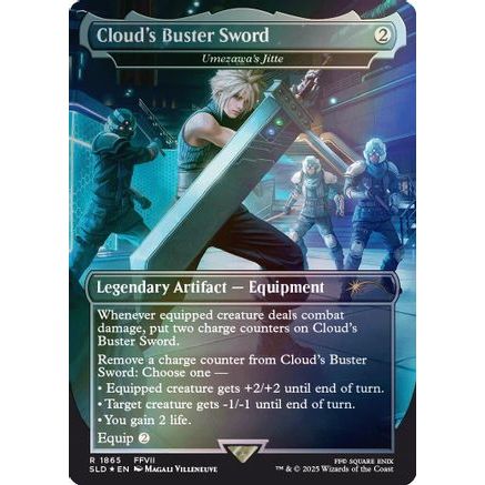 Cloud's Buster Sword - Umezawa's Jitte (Rainbow Foil) (SLD-1865) - Secret Lair Drop Series Foil
