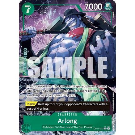 Arlong (Alternate Art) (OP11-023) - A Fist of Divine Speed Foil