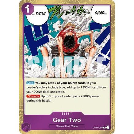 Gear Two (OP11-080) - A Fist of Divine Speed Foil
