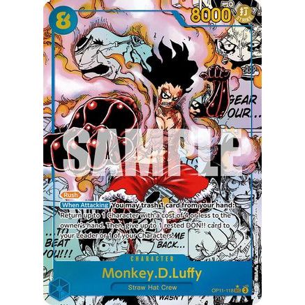 Monkey.D.Luffy (118) (Manga) (OP11-118) - A Fist of Divine Speed Foil
