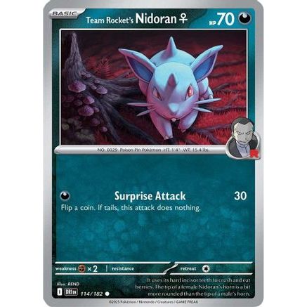 Team Rocket's Nidoran F 114 - SV10 Destined Rivals
