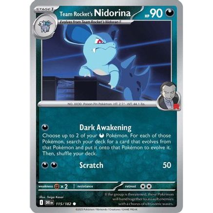 Team Rocket's Nidorina 115 - SV10 Destined Rivals