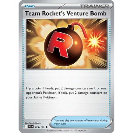 Team Rocket's Venture Bomb 179 - SV10 Destined Rivals
