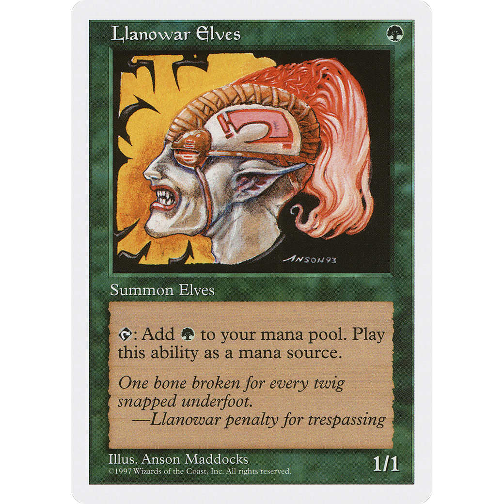 Llanowar Elves (5ED-) - Fifth Edition