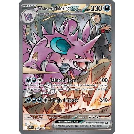 Team Rocket's Nidoking ex - 233/182 233 - SV10 Destined Rivals Holofoil