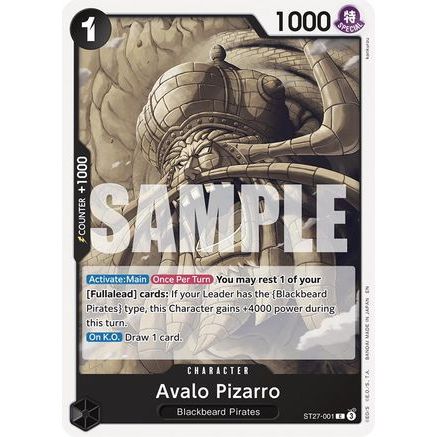 Avalo Pizarro (ST27-001) - Starter Deck 27: BLACK Marshall.D.Teach