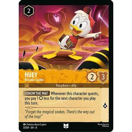 Huey - Reliable Leader (Foil) (3/204) - Reign of Jafar Cold Foil