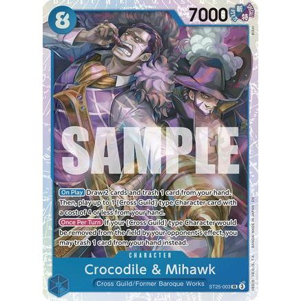 Crocodile & Mihawk (ST25-003) - Starter Deck 25: BLUE Buggy Foil