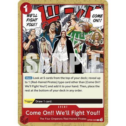 Come On!! We'll Fight You!! (Reprint) (OP09-020) - Starter Deck 23: RED Shanks